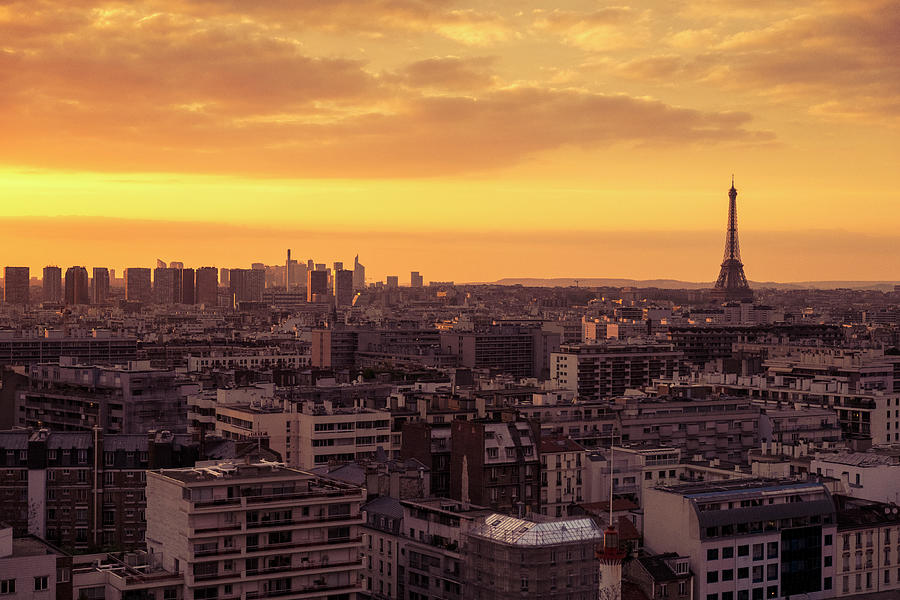 Sunset In Paris Photograph by Yulia Reznikov - Fine Art America