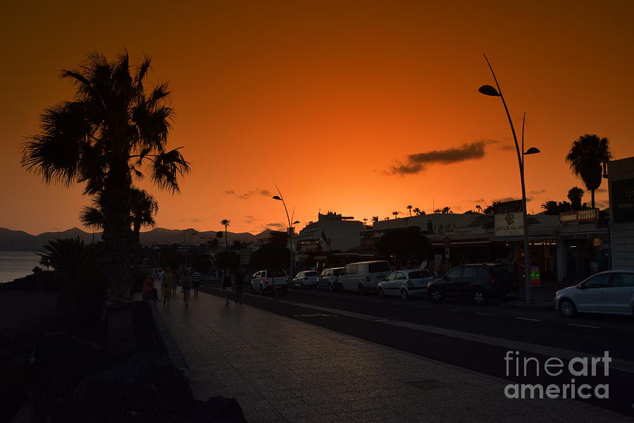 Sunset in Puerto Del Carmen Photograph by Joe Cashin