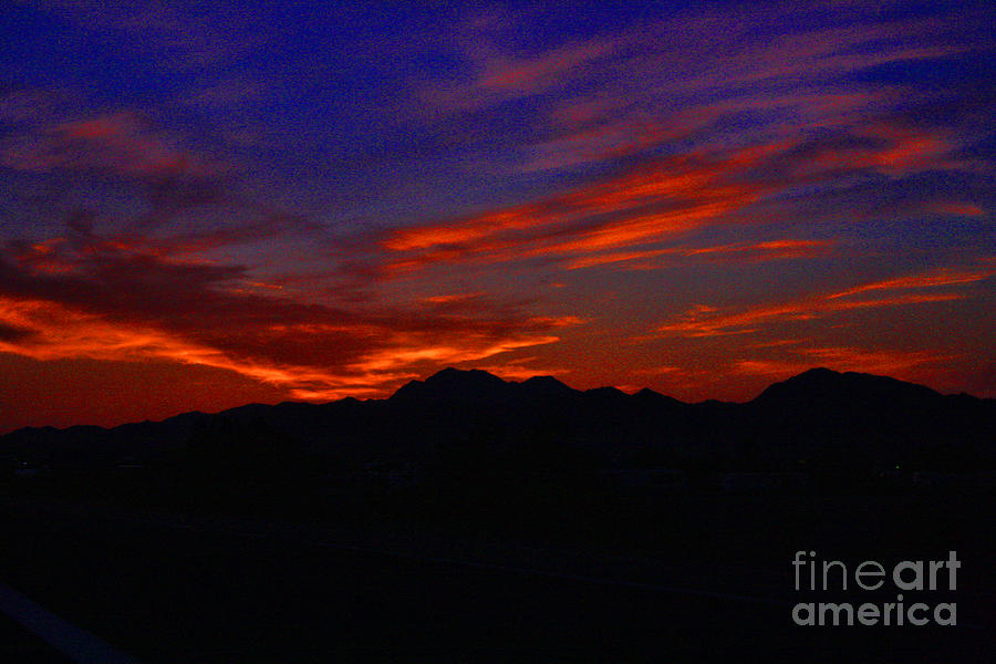 Sunset in Quartzite AZ Photograph by Tommy Anderson