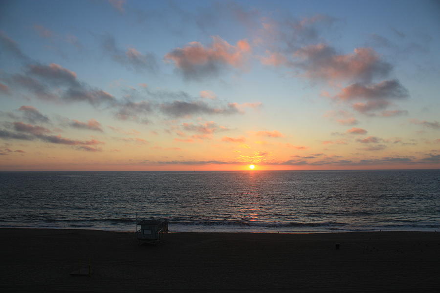 Sunset in Redondo Beach CA Photograph by Daniel Schubarth