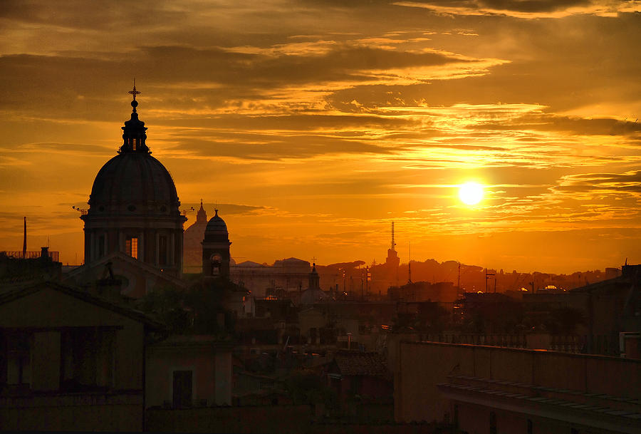 Sunset in Rome Photograph by Andrei SKY