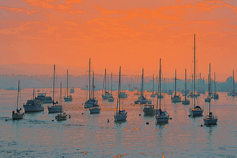 Sunset Photograph - Sunset In Santa Catalina Harbor by Ben and Raisa Gertsberg