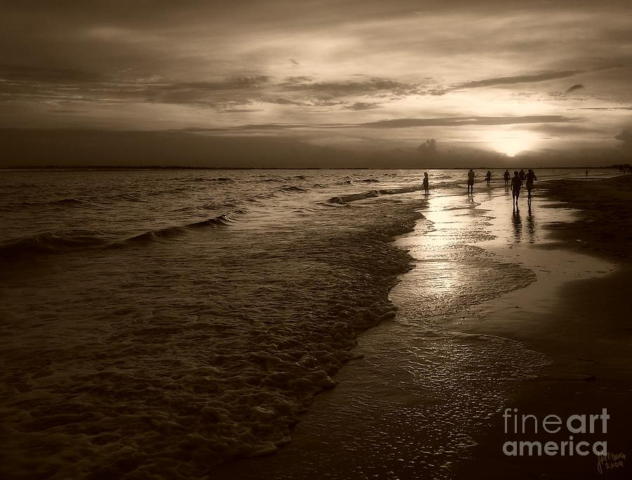 Sunset Photograph - Sunset In Sepia by Jeff Breiman