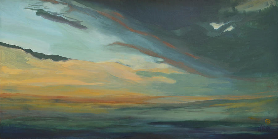 Sunset in St. Petersburg Painting by Carol Oufnac Mahan