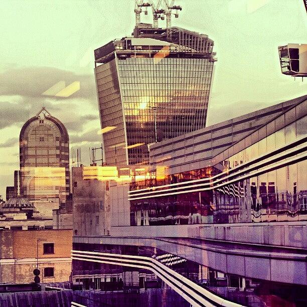 London Photograph - Sunset in the City... of London by Yelena Novikova