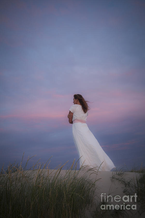 Summer Photograph - Sunset in the dunes by Maria Heyens