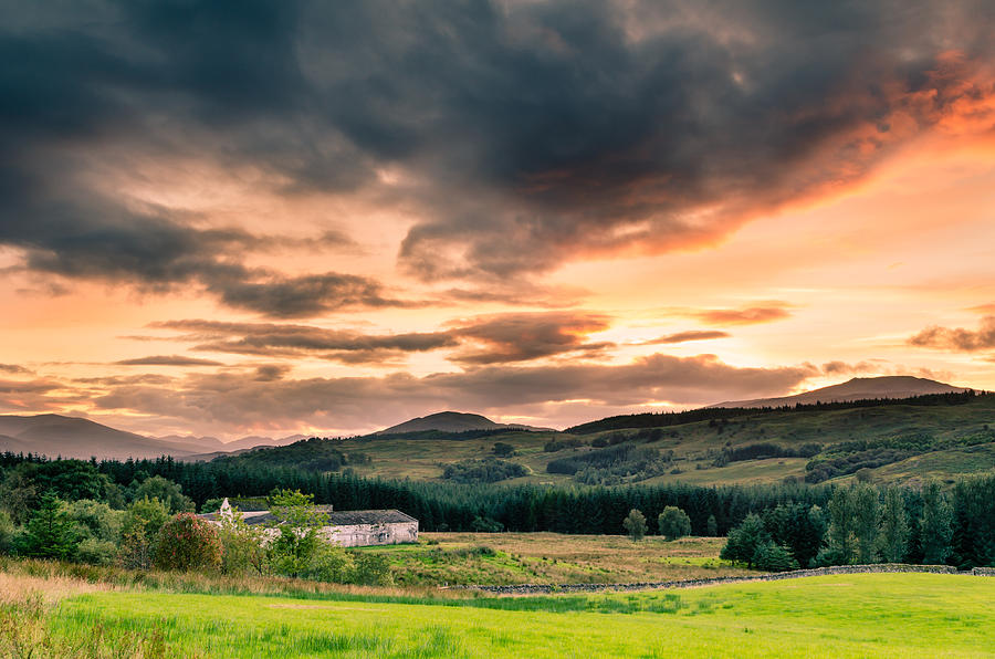 Sunset In The Highlands Photograph