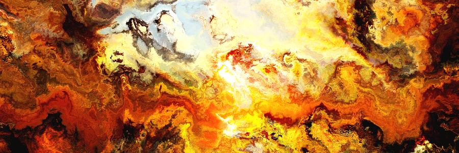 Abstract Digital Art - Sunset in the place of power by Jury Onyxman