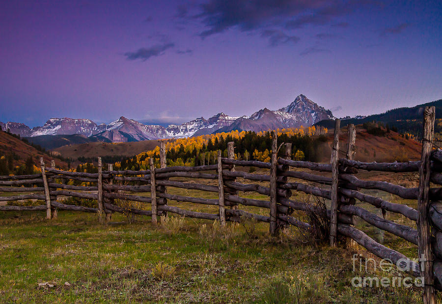 Fall Photograph - Sunset in the San Juans by Steven Reed
