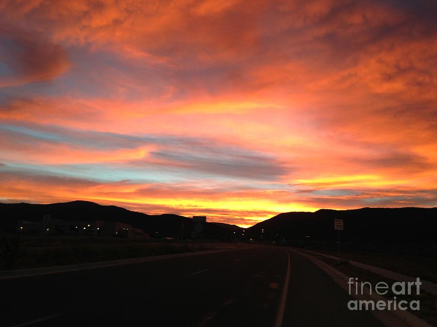 Sunset Photograph - Sunset In The Southwest by LeLa Becker