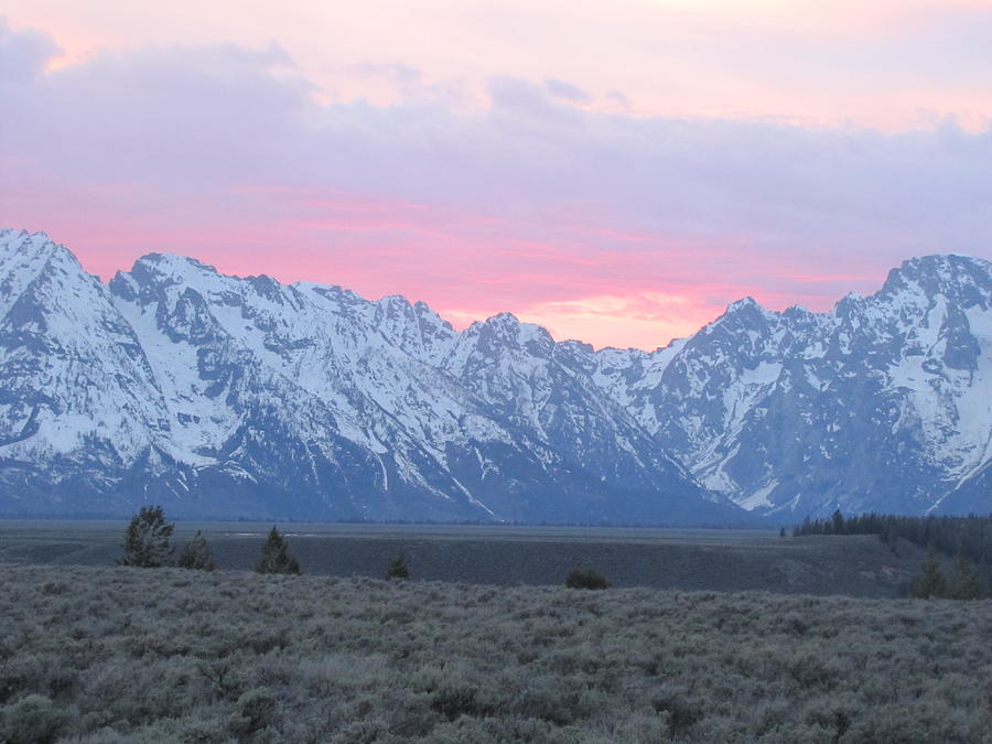 Sunset in the Tetons II Photograph by Shawn Hughes