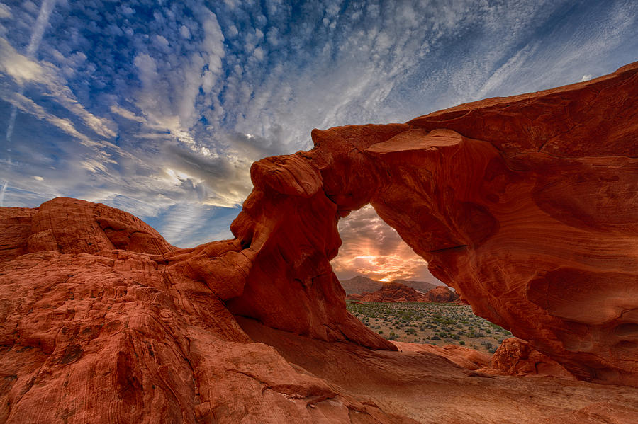 Sunset Photograph - Sunset In The Valley of Fire by Rick Berk