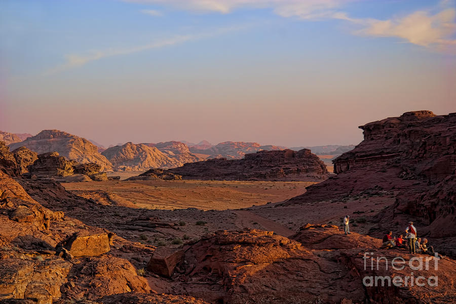 Indiana Jones Photograph - Sunset in the Wadi Rum Desert Jordan by David Smith