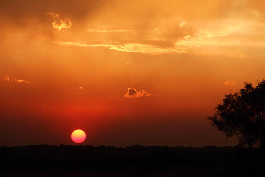 Sunset in West Texas Photograph by Elizabeth Budd