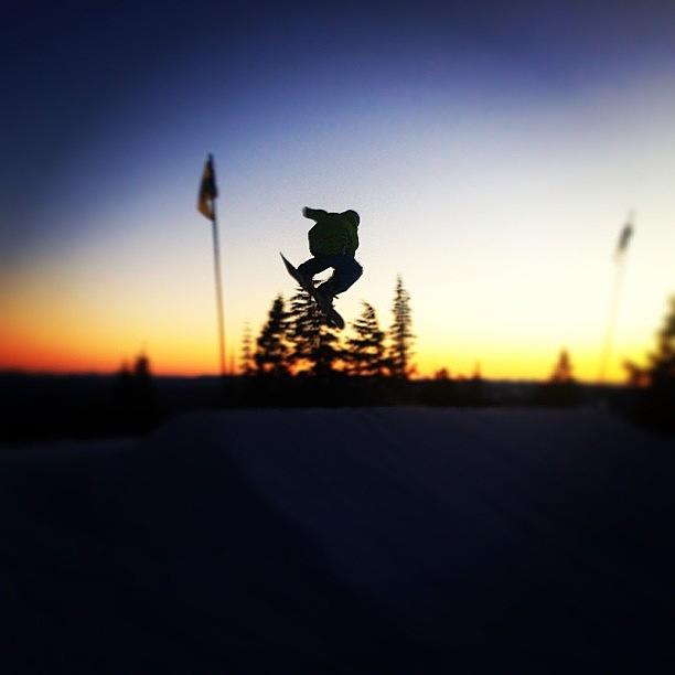 Timberline Photograph - Sunset Jumping @samcole_ by Tilion Lieberman