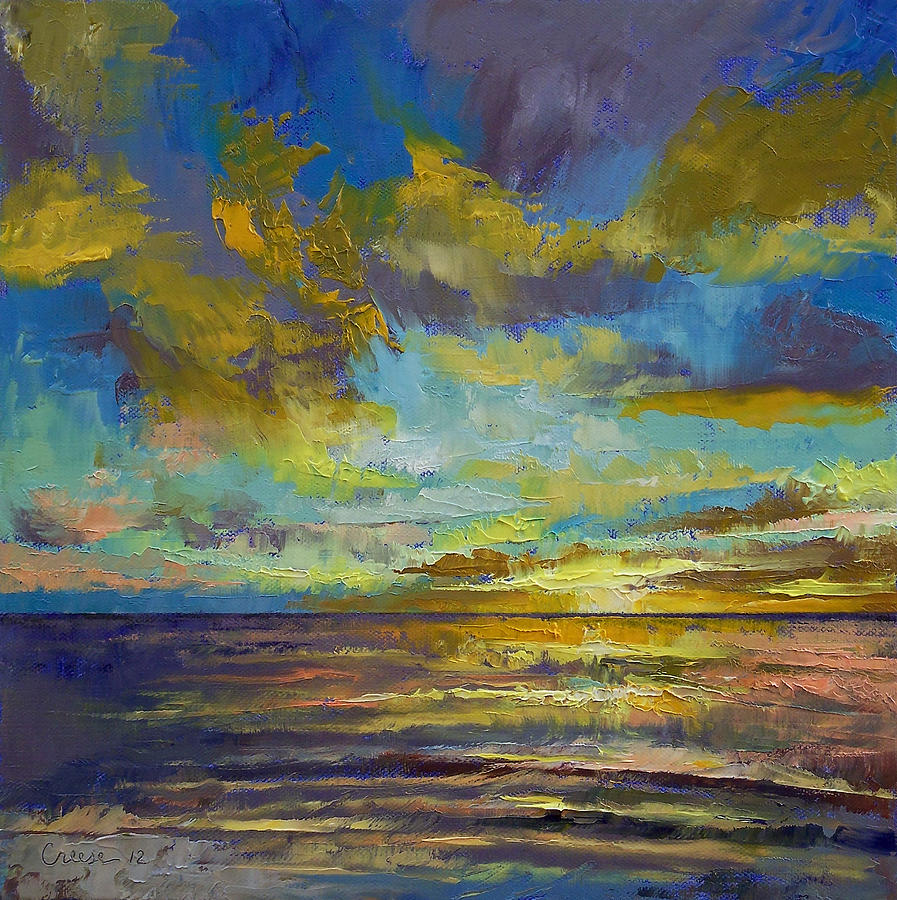 Sunset Key Largo Painting by Michael Creese