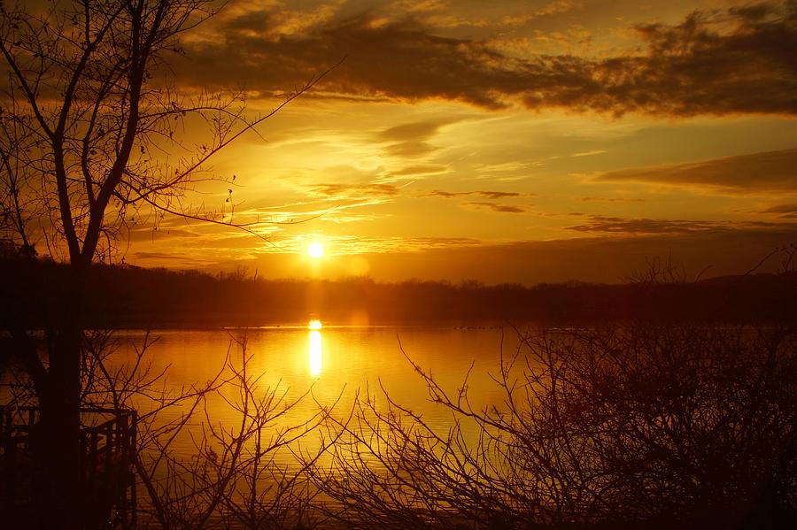 Sunset Lake Galena Photograph by Photographic Arts And Design Studio