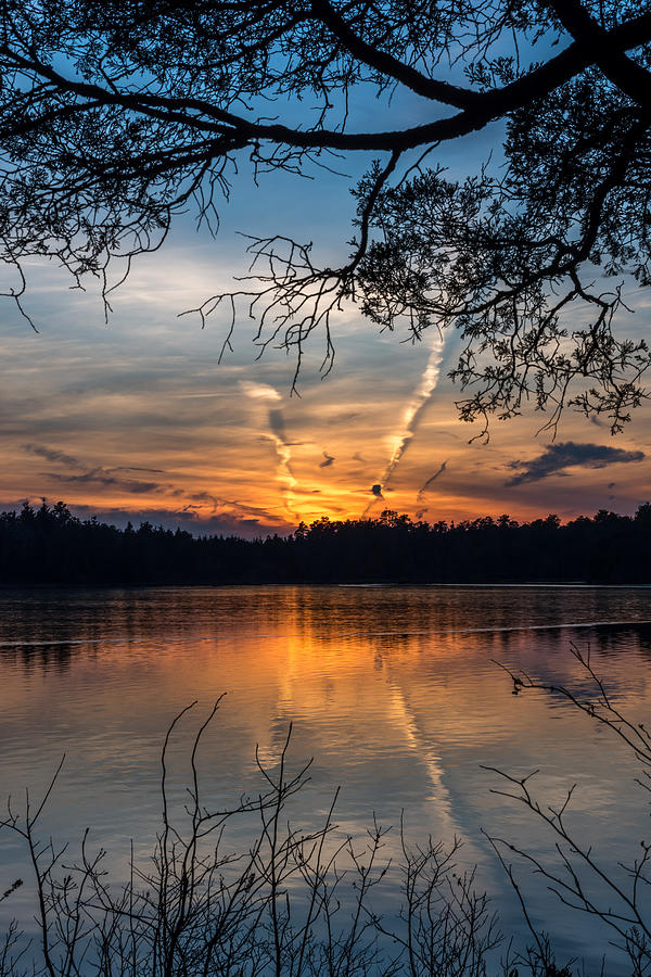 Sunset Photograph - Sunset Lake Horicon Lakehurst New Jersey by Terry DeLuco