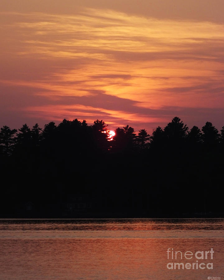 Sunset Lake Pleasant New York Photograph by Lizi Beard-Ward