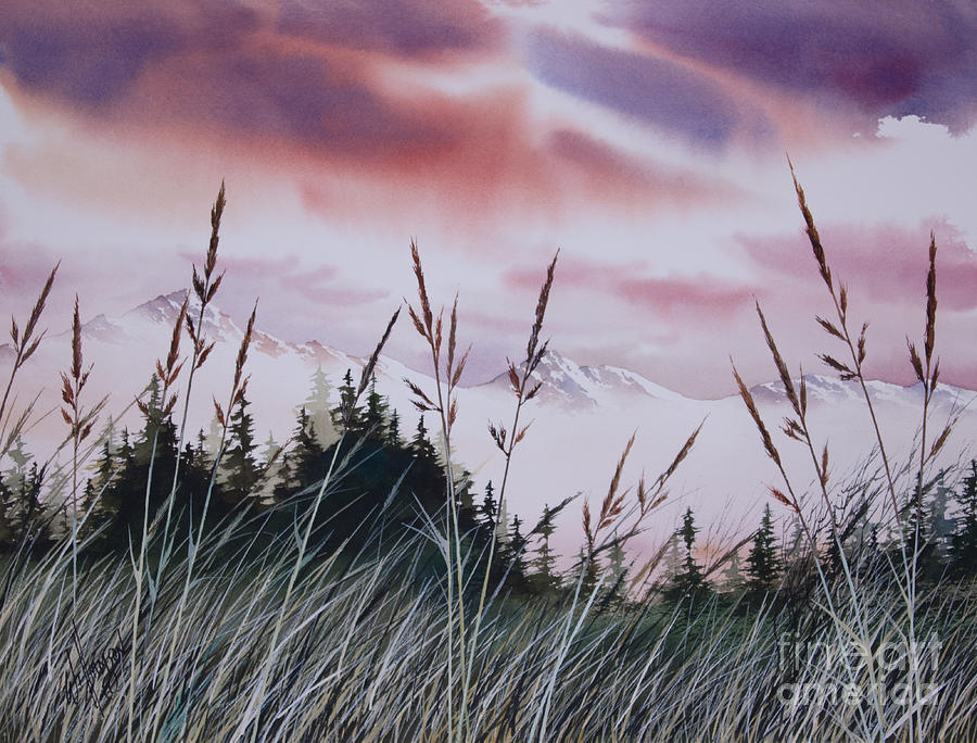 Inland Sunset Sky Painting by James Williamson