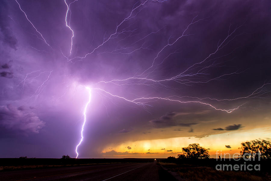 Sunset lightning Photograph by Marko Korosec - Pixels