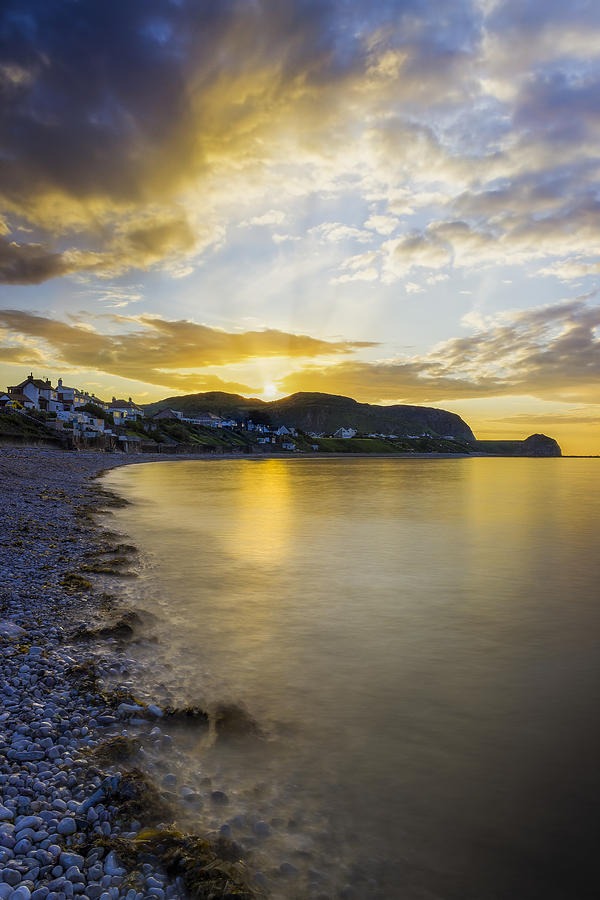 Sunset Photograph - Sunset Little Orme by Ian Mitchell