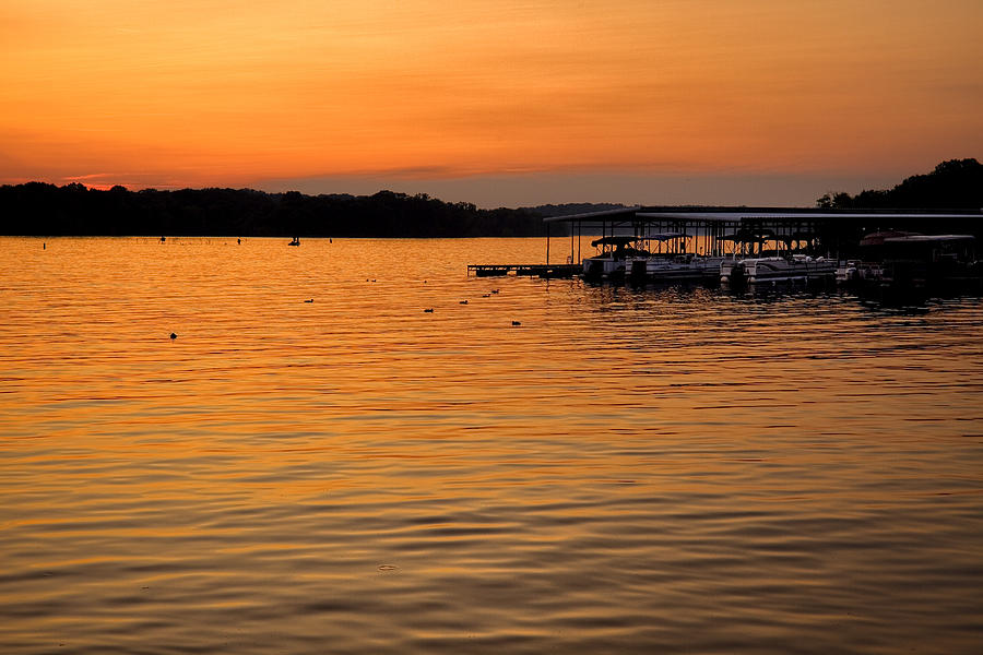 Sunset Marina Photograph by Diana Powell