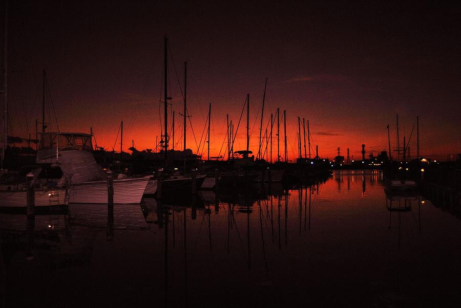 Sunset Photograph - Sunset Marina by Edward Johnston
