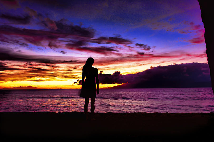 Sunset Maui Style Photograph by Bill Dodsworth