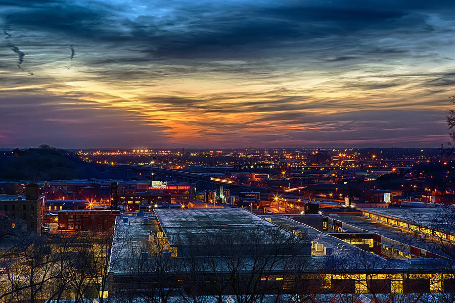 Sunset Metro Lights and Splendor Photograph by Sennie Pierson