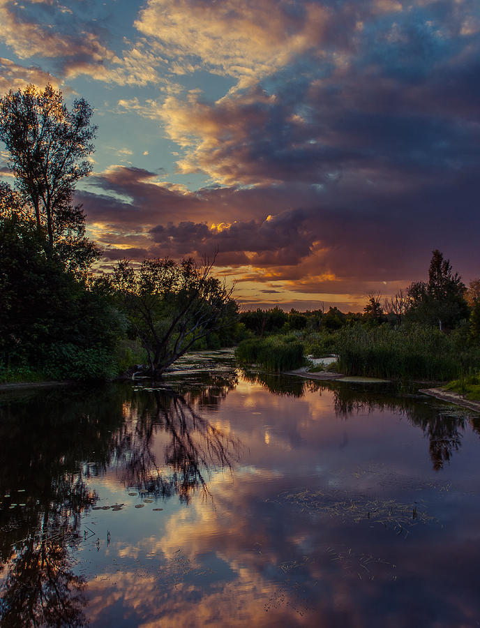 Sunset Mirror Photograph by Dmytro Korol