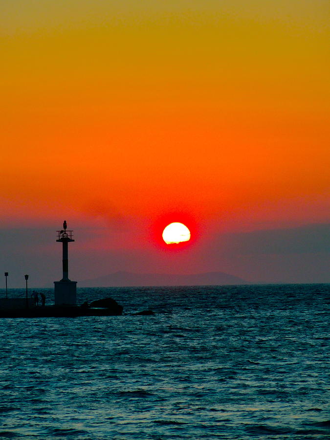 Sunset Mykanos Greece Photograph