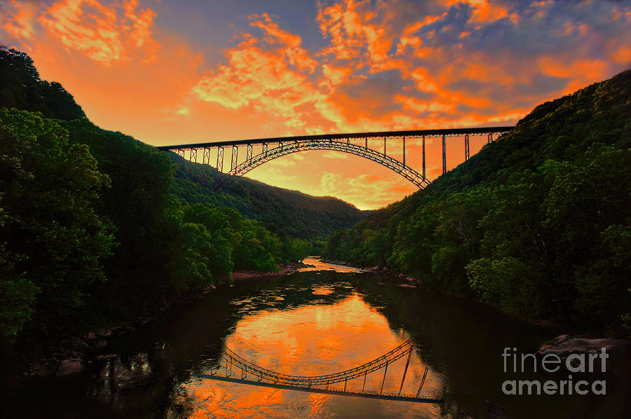 Sunset New River Gorge Photograph by Dan Friend