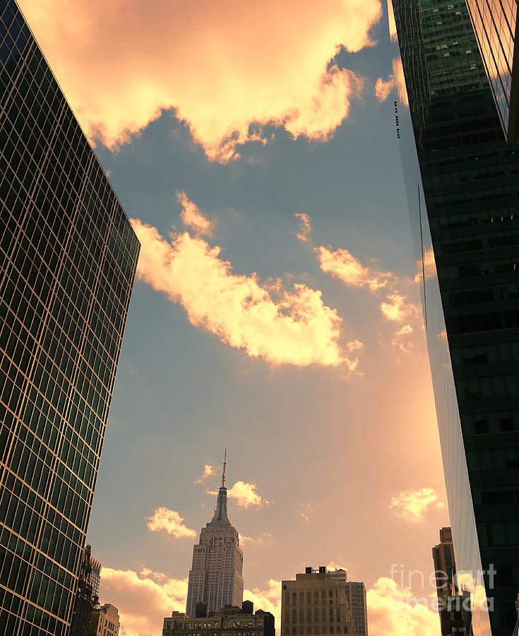 Sunset New York Photograph by Chuck Kuhn Sunset New York Photograph by Chuck Kuhn