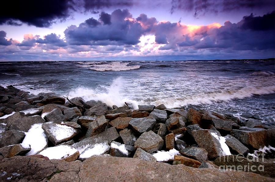 Nature Photograph - Sunset ocean by Michal Bednarek