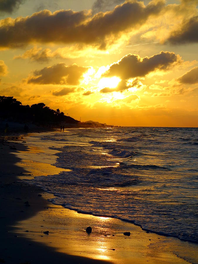 Sunset Ocean Photograph by Valentino Visentini