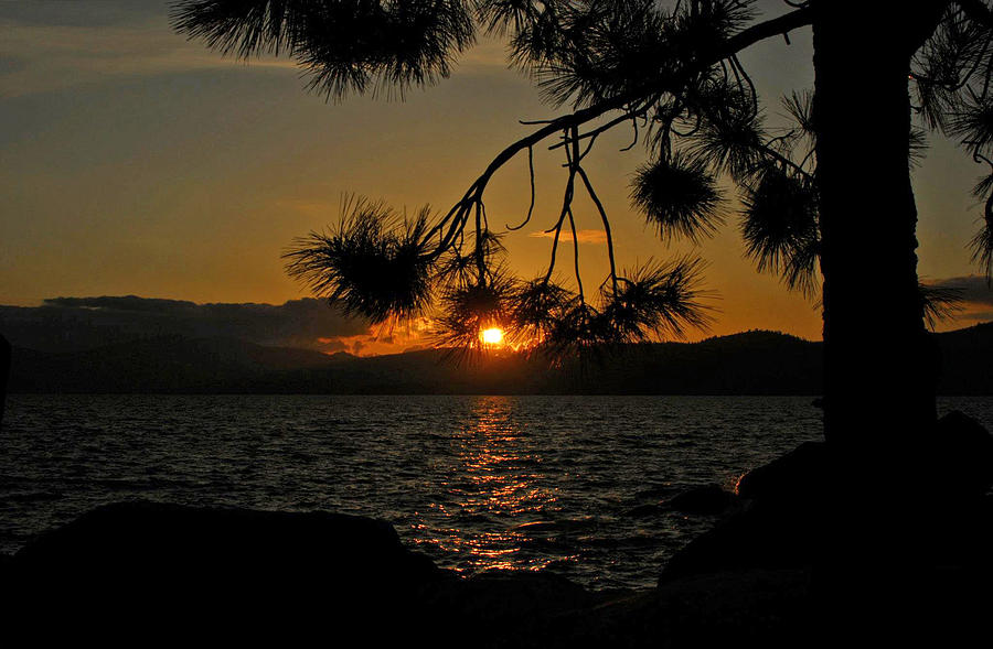 Sunset Photograph - Sunset of Lake Tahoe by Mischelle Lorenzen