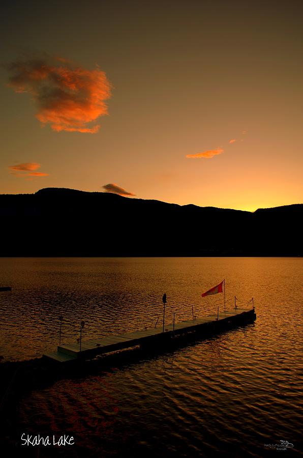 Skaha Lake Photograph - Sunset - Okanagan Valley 3/21/2014  by Guy Hoffman