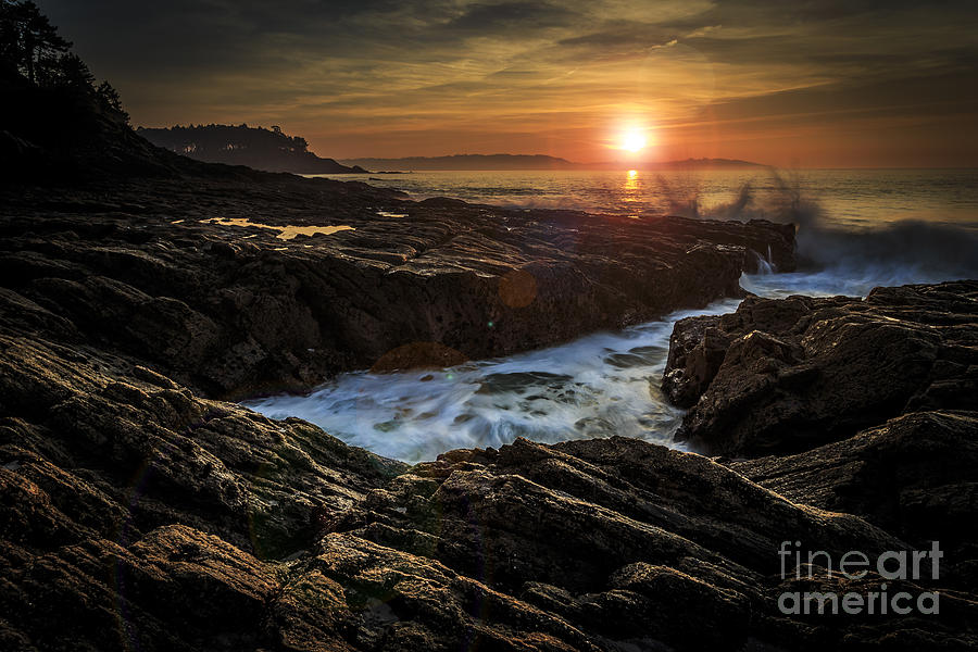 Sunset on Ares Estuary Galicia Spain Photograph by Pablo Avanzini