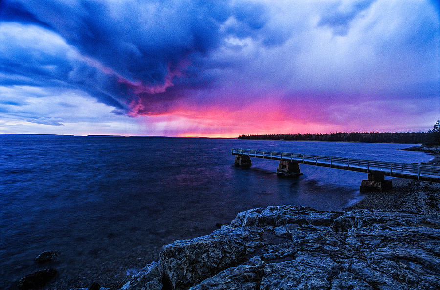 Sunset on Blue Hill Bay Photograph by Jeremy Herman