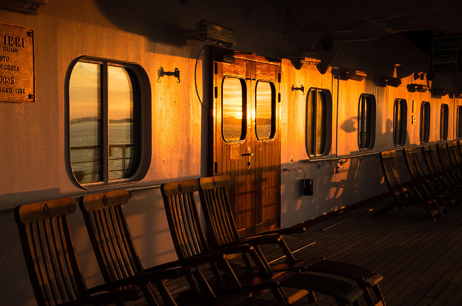 Sunset at Sea Photograph by Marilyn Wilson