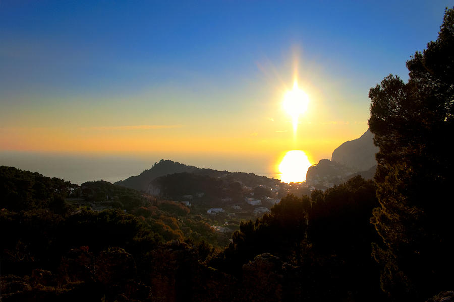 Sunset On Capri - Italy Photograph by Mark Tisdale Sunset On Capri - Italy Photograph by Mark Tisdale
