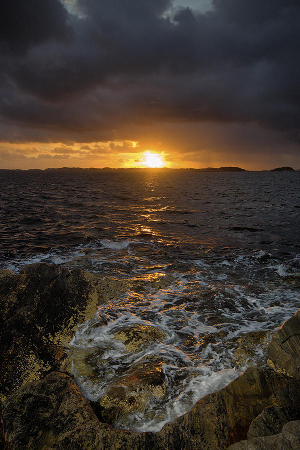 Sunset On Coastal Island by Sindre Ellingsen