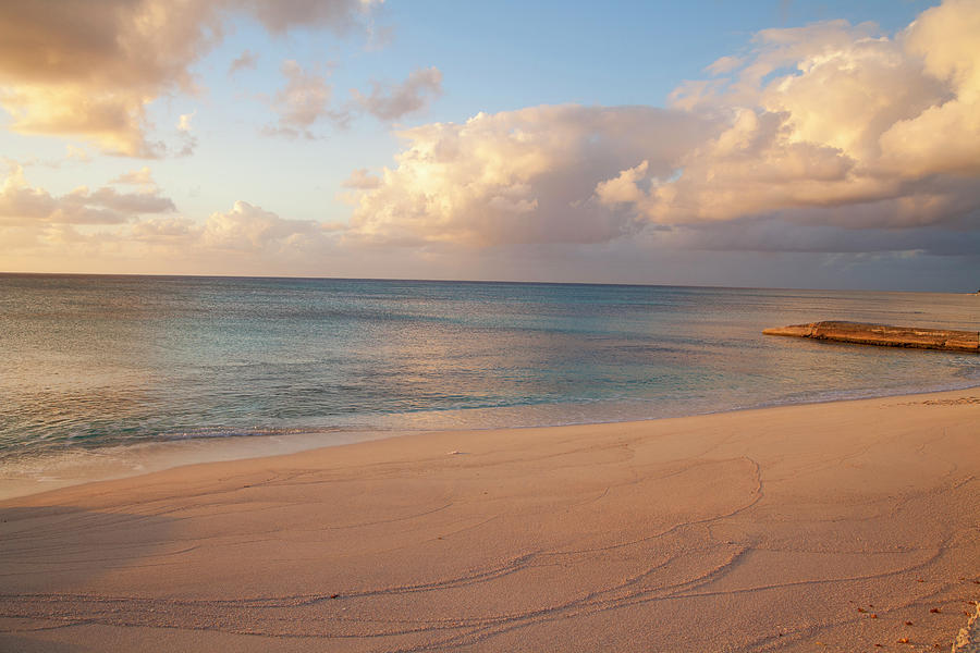 Sunset On Grand Turk Beach Photograph by Chel Beeson