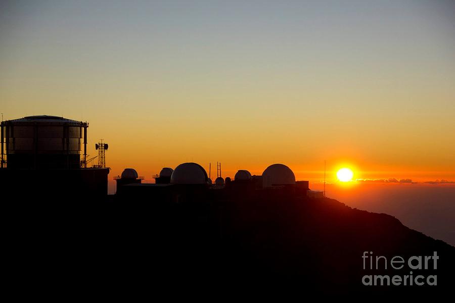 Sunset On Haleakala Observatory Photograph