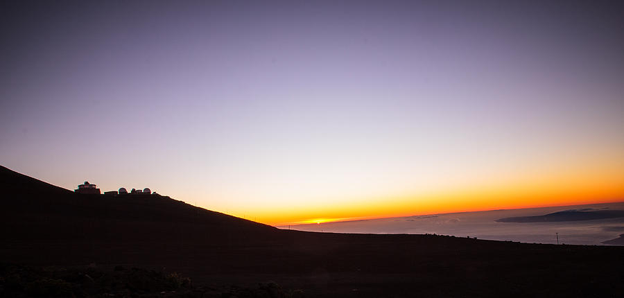 Sunset on Haleakala Volcano Photograph by Cathy Donohoue