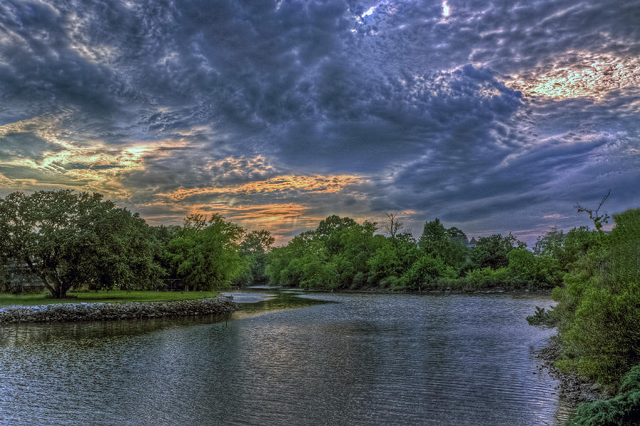 Sunset on Hampton Creek Photograph by Jerry Gammon