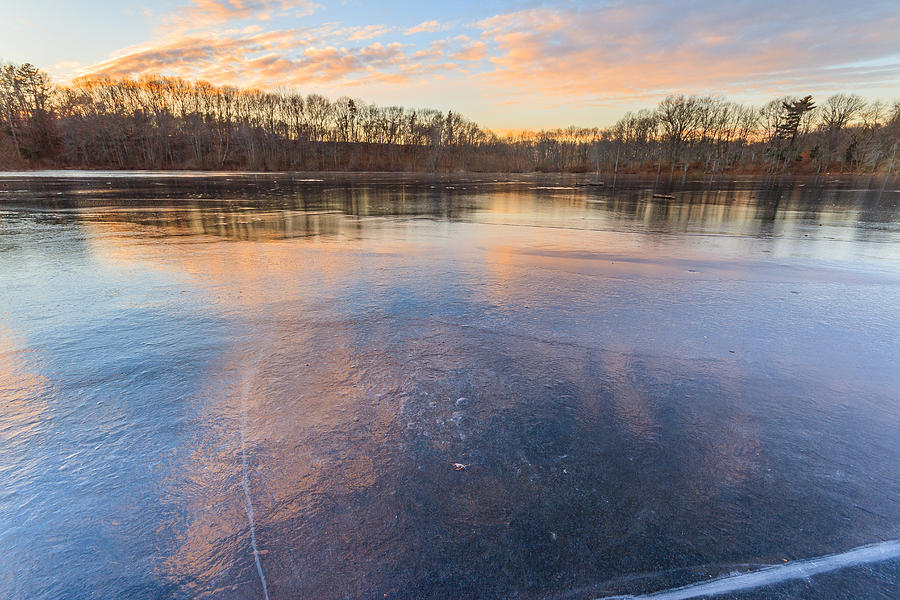 Sunset on Ice Photograph by Bryan Bzdula Sunset on Ice Photograph by Bryan Bzdula