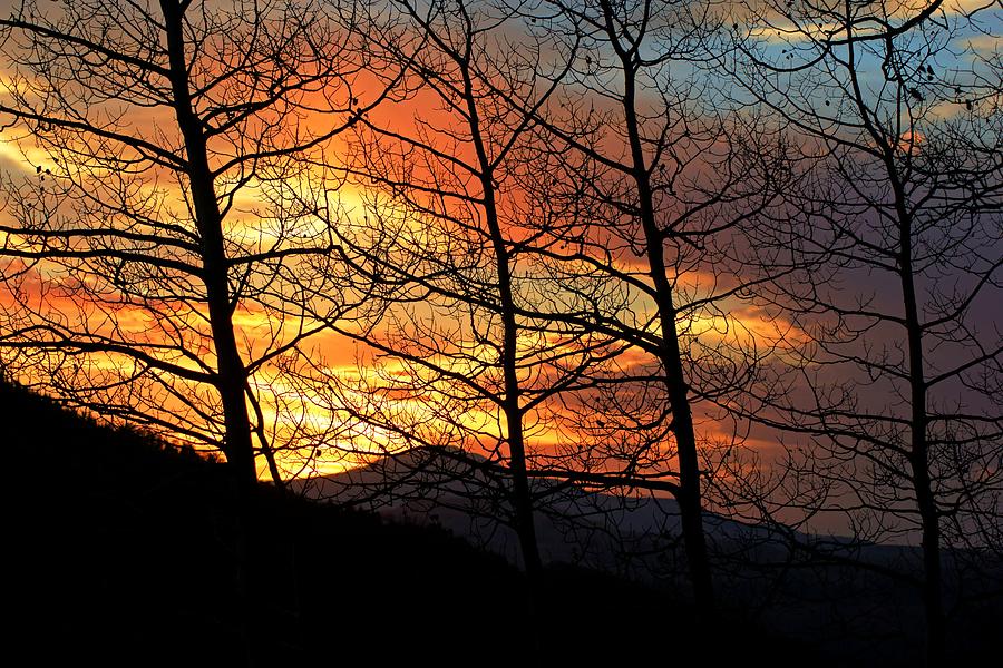 Sunset on Jud Wiebe Trail II Photograph by Daniel Woodrum