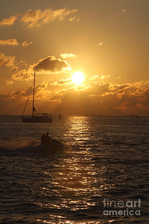 Sunset Over Key West Photograph by Christiane Schulze Art And Photography